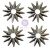 Frank Garcia Christmas Sparkle Tarnished Stars 4 Per Pkg