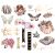 Hello Pink Autumn Chipboard Stickers 20 Per Pkg Shapes W Per Foil Accents