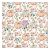 Hello Pink Autumn Single Sided Vellum 12 Inch X12 Inch W Per Foil Detail