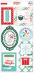 PinkFresh Chipboard Frames Stickers Holiday Magic