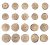 Idea Ology Wood Slices 15 Per Pkg Natural Raw Edge 1 inch 