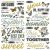 Simple Vintage Weathered Garden Foam Stickers 66 Per Pkg