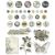 Simple Vintage Weathered Garden Decorative Brads