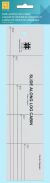 EZ Quilting Slide Along Log Cabin Acrylic Ruler Clear