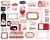 Echo Park Cardstock Ephemera 33 Per Pkg Frames and Tags Hello Valentine