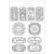 Stamperia Soft Maxi Mould A5 Tags Alchemy