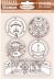 Stamperia Cling Rubber Stamp 5.5 inch X7 inch Enginess Lady Vagabond Lifestyle