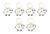 Lantern Moon Stitch Markers 6 Per Pkg Meadow