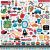 Play All Day Boy Cardstock Stickers 12 inch X12 inch Elements