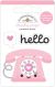 Doodlebug Doodle Pops 3D Stickers Hello Love