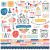 Celebrate Cardstock Stickers 12Inch X12Inch Combo
