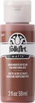 Folkart Matte Acrylic Paint 2oz Roasted Pecan