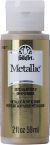 FolkArt Metallic Acrylic Paint 2oz Glam Gold