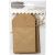 Homemade Mini Kraft Pocket Tags 8 Per Pkg with Gold Glitter Accents