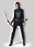 Kids Warrior Huntres Costume For Girls Black Large 12 14 