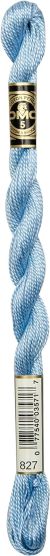 DMC Pearl Cotton Yarn Size 3 16.4yd Very Light Blue Pack of 1 Skein