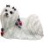 Standing Maltese Christmas Ornament White