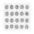 David Tutera Illusion Wax Seal Heart Stickers Silver