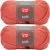 Spinrite Red Heart Soft Yarn Coral Pack of 2 Skein