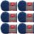 Spinrite Red Heart Scrubby Yarn Royal Pack of 6 Skein
