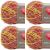 Spinrite Red Heart Scrubby Yarn Zesty Pack of 4 Skein