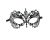 Women s Laser Cut Metal Venetian Pretty Masquerade Mask Black