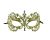 Women s Laser Cut Metal Venetian Pretty Masquerade Mask Gold