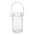 Glass Hanging Mason Jar With Metal Hanger