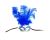 Women s Winter Wonderland Middle Feathers Venetian Mask Blue and Silver