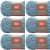 Spinrite Red Heart Scrubby Yarn Glacier Pack of 6 Skein