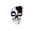 Day of the Dead Full Mask Top Hat