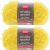 Spinrite Red Heart Scrubby Sparkle Yarn Lemon Pack of 2 Skein