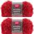 Spinrite Red Heart Scrubby Sparkle Yarn Strawberry Pack of 2 Skein