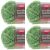 Spinrite Red Heart Scrubby Sparkle Yarn Avocado Pack of 4 Skein