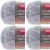 Spinrite Red Heart Scrubby Sparkle Yarn Oyster Pack of 4 Skein