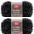 Spinrite Red Heart Scrubby Sparkle Yarn Licorice Pack of 2 Skein