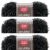 Spinrite Red Heart Scrubby Sparkle Yarn Licorice Pack of 3 Skein