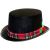 Black Felt Snowman Top Hat