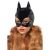 Women s Vinyl Cat Woman Mask Costume Accessory Black One Size