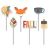 Hello Fall Decorative Clips 6 Per Pkg