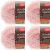 Spinrite Red Heart Scrubby Sparkle Yarn Grapefruit Pack of 4 Skein
