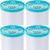 Spinrite Coats Eloflex Stretch Thread 225yd White 1 Pack of 4 Piece
