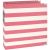 Snap Collection Designer Binder Pink Stripe