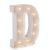 Darice Light Up White Marquee Letters Letter D 9.875 inches