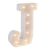 Light Up White Marquee Letter J 9.875 Inches