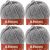 Spinrite Patons Classic Wool Yarn Grey Mix Pack of 4 Skein