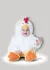 Fun World Cluckin Cutie Chicken Costume Medium 12 18 Month