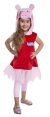 Peppa Pig Deluxe Dress Costume For Toddlers 2T 