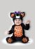 Baby Mini Meow Cat Costume Black and Orange Large