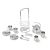 Melissa and Doug Stainless Steel Pretend Play Tea Set and Storage